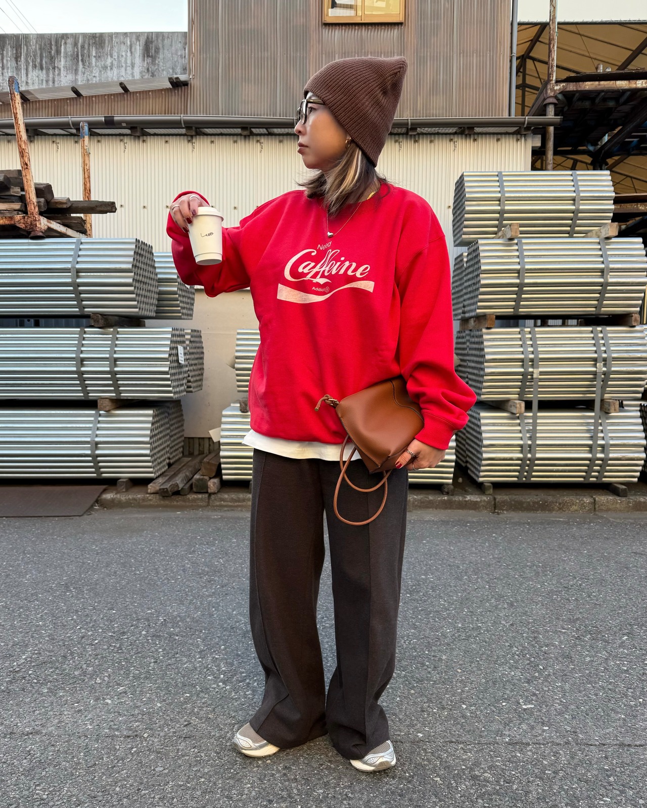 calm rib knit beanie <3color>