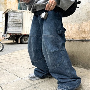 グレーブルーウォッシュワークデニム　1085