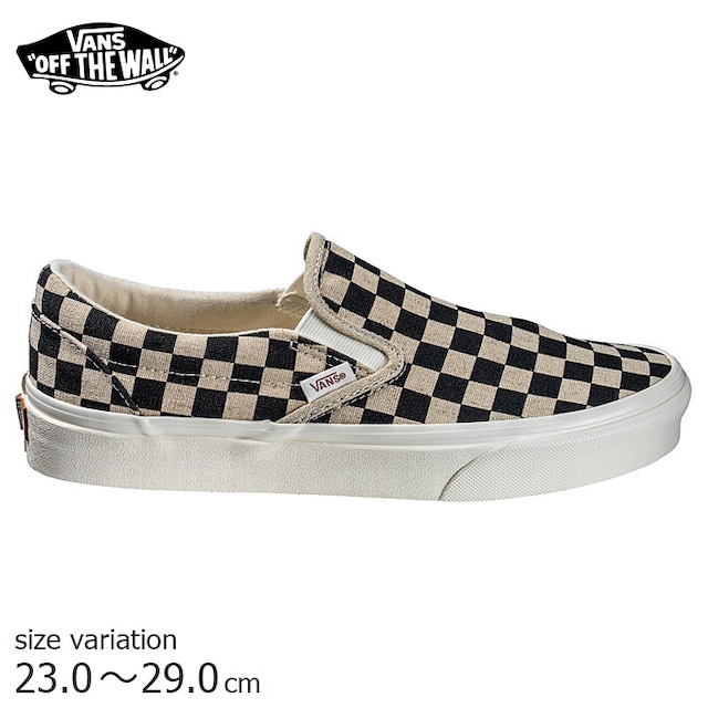 VANS CLASSIC SLIP-ON ECO THEORY CHECKERBOARD スニーカー バンズ 
