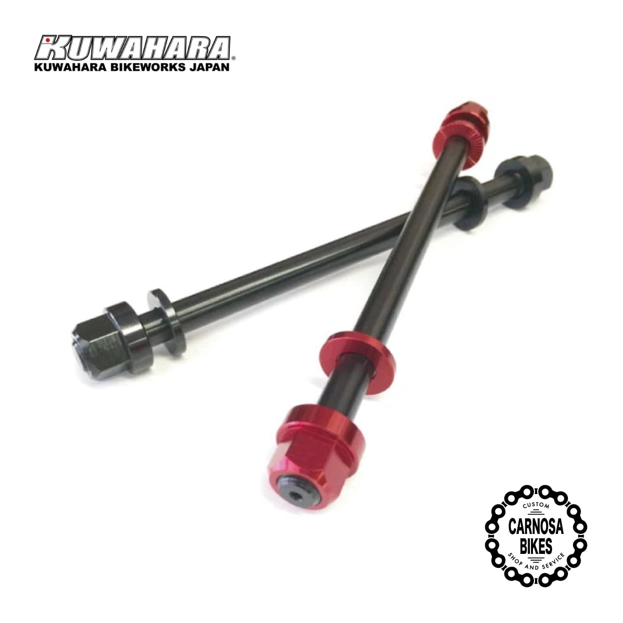 激覇ループ　パーツ KUWAHARA】10mm Thru Axle Kit [10mm スルーアクスルキット
