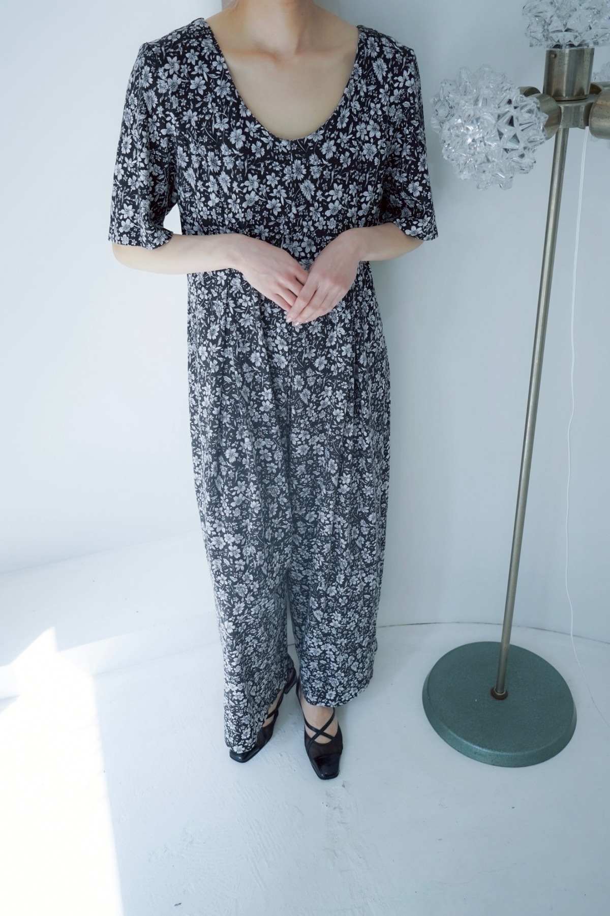 flower print jumpsuit | sally vintage