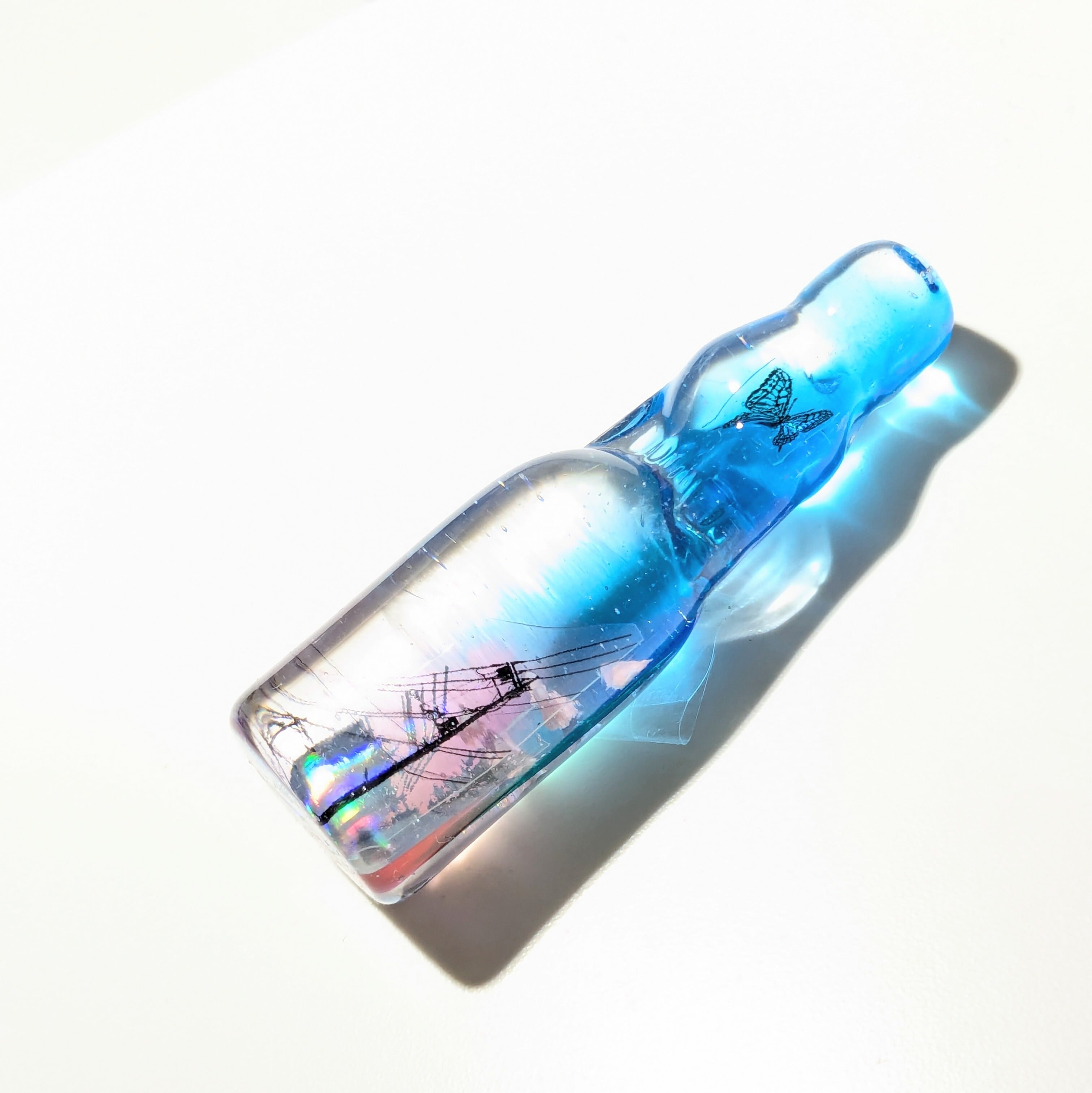 風景ラムネ瓶《PRISM·NOTE/優しい遠回り》/レジンオブジェ | 天咲く工房