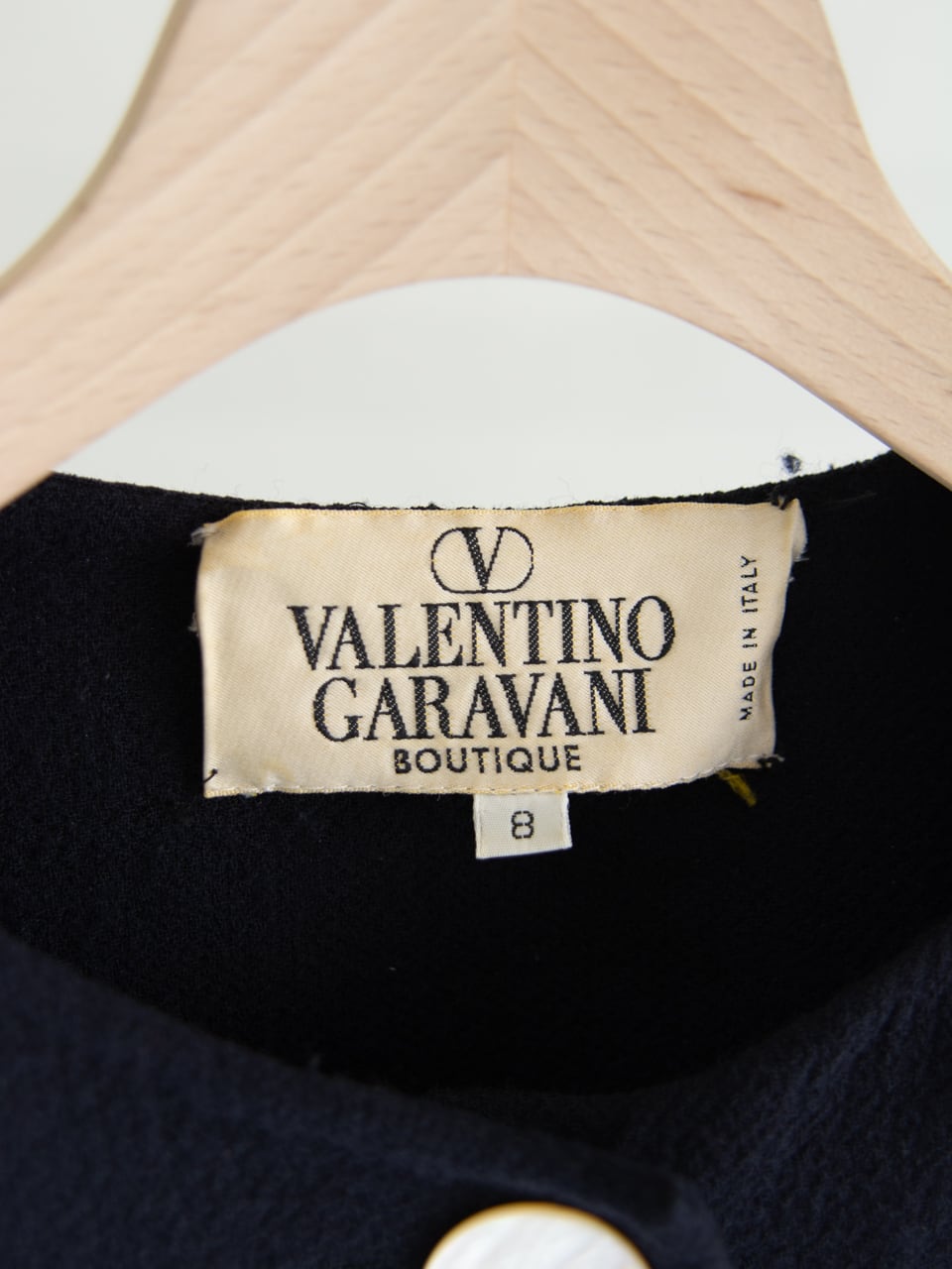 VALENTINO GARAVANI】Made in Italy Wool-Nylon Collarless Jacket ...