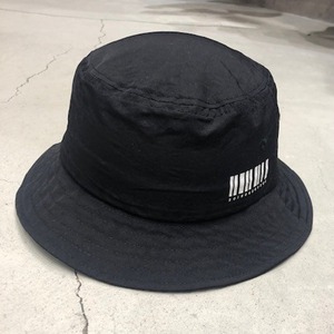 【ブラック】バケットハット バケハ 帽子 ハット ロゴ バーコード シンプル ストリート オリジナル originalbuckethat