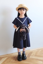 MARINE BALLERINA T-DRESS ROYALNAVY 6Y-8Y