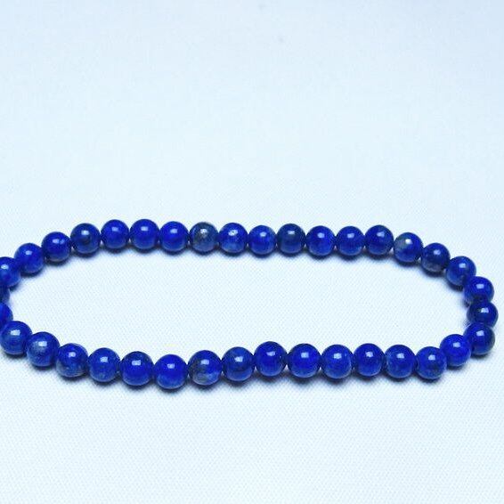 ラピスラズリ ブレスレット 5mm 一点物 メール便可 [M便 1/10] 111-48347