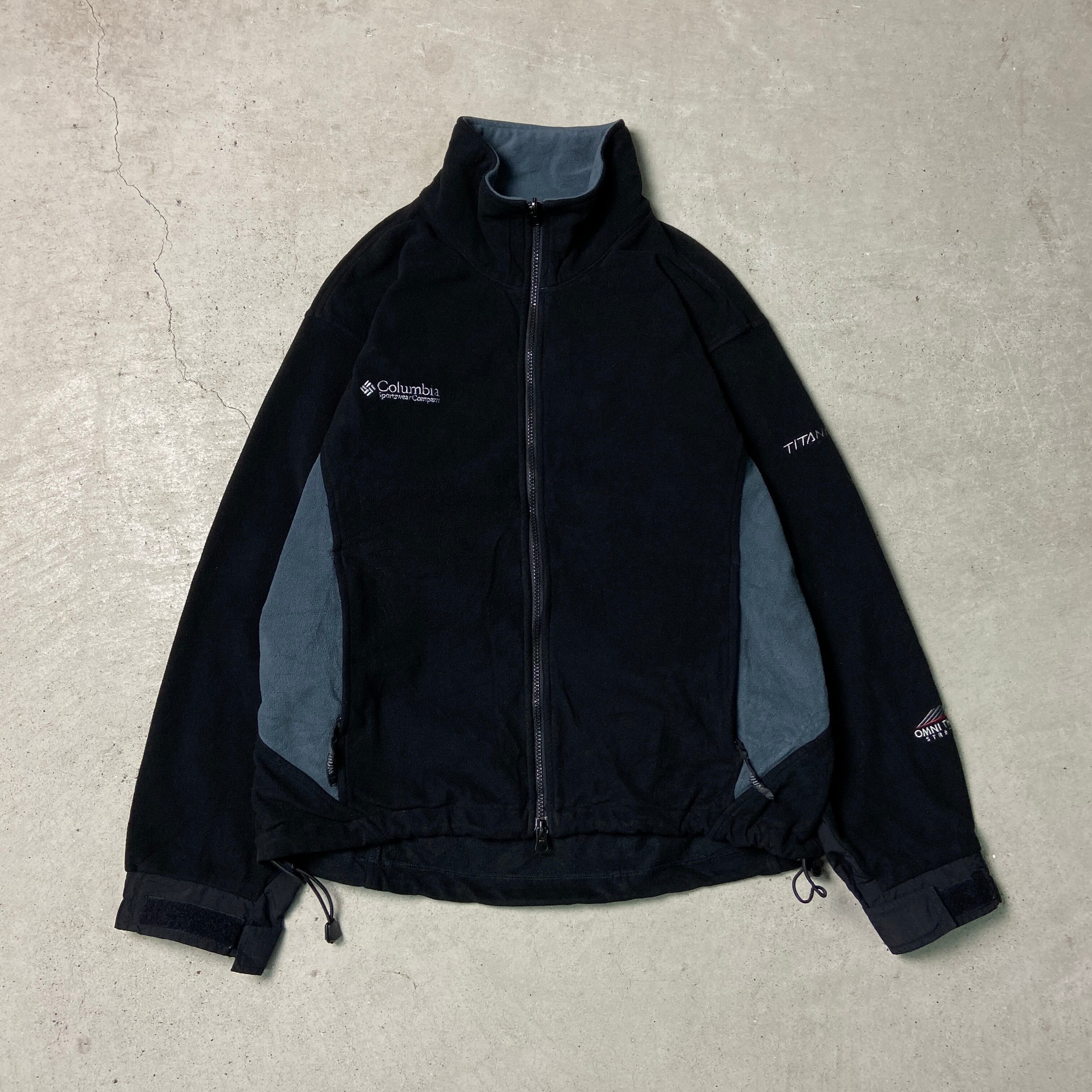 コロンビアColumbia フリースジャケット M 黒