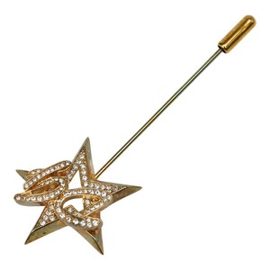 ドルチェアンドガッバーナ スター ラインストーン ブローチ ゴールド メッキ レディース DOLCE&GABBANA 【中古】
