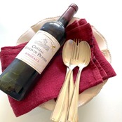 トルション シャルべエディション フランス製「COUNTRY・Medoc(メドック)」 ボルドー色 フランス製 ティータオル 麻100% キッチンクロス CHARVET EDITIONS トルション トーション「COUNTRY」シリーズ リネン 速乾 厚手 高品質