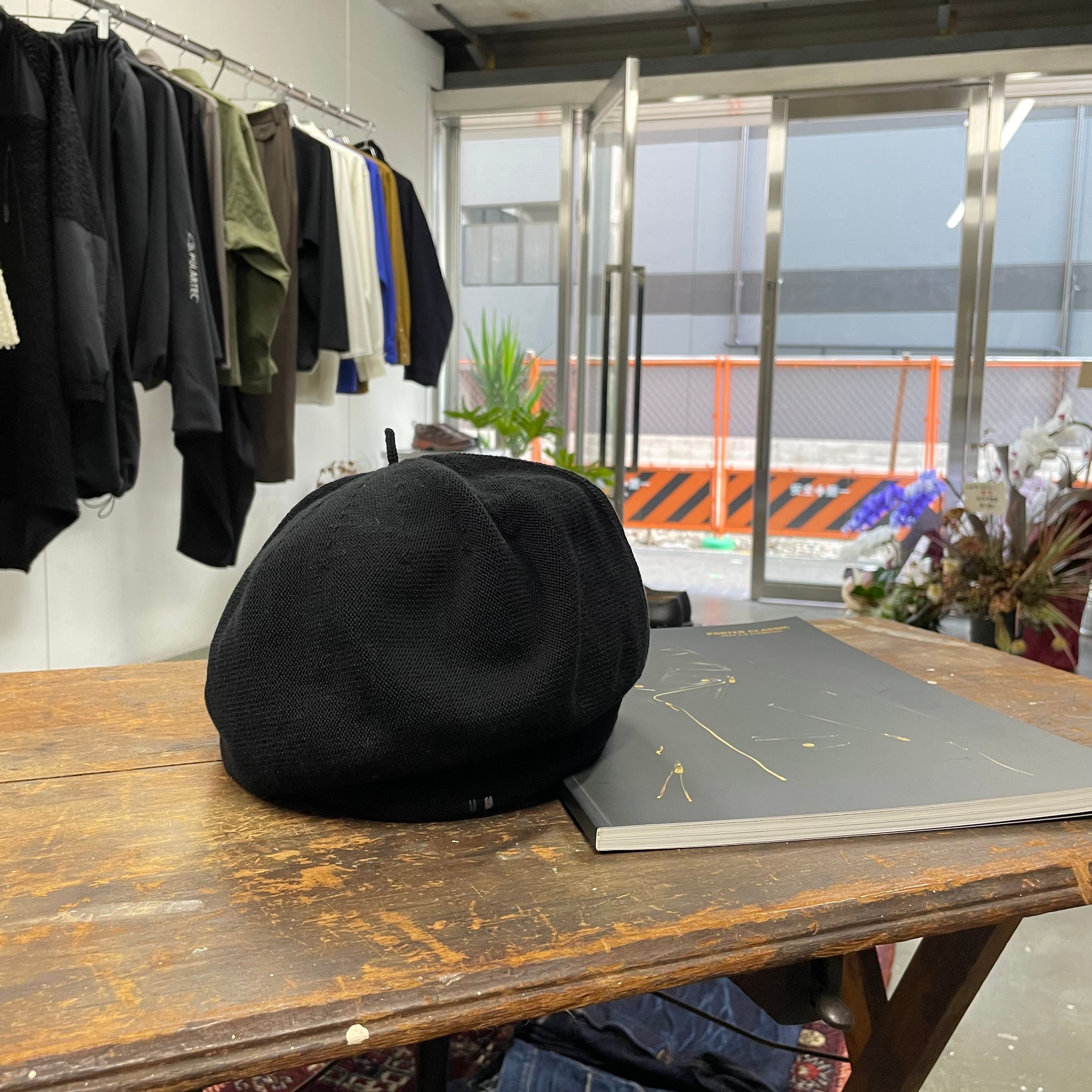 Porter Classic】H/W KNIT BERET(TRICOLORE)_BLACK | marfa store