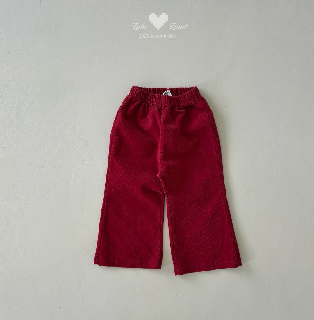 送料無料【予約】/  kidsビビブーツカットパンツ /lalaland