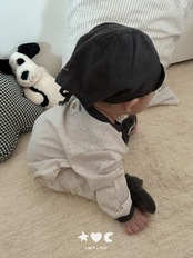 韓国子供服 / LALALAND / 26Autumn / ベベ ミックススター ロンパース / 秋服 / ベビー *6M~18M*
