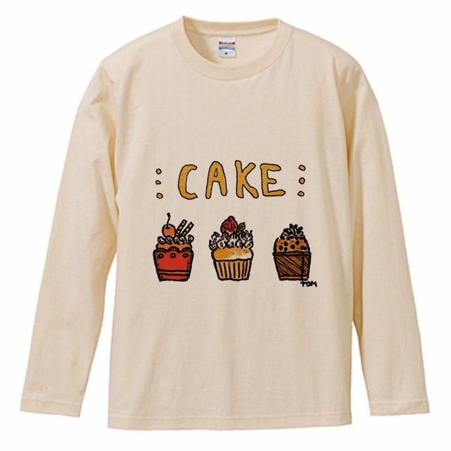 カップケーキ×長袖Tシャツ