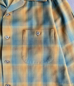 Vintage 60-70s L Ombre check shirt -Pendleton-