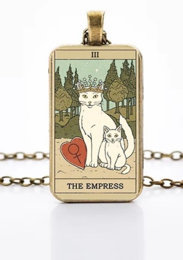 HYDE タロットカード占い キーホルダー TEMPERANCE 猫のタロットキーホルダー TEMPERANCE | 奈良の愛らしい猫のお店 猫