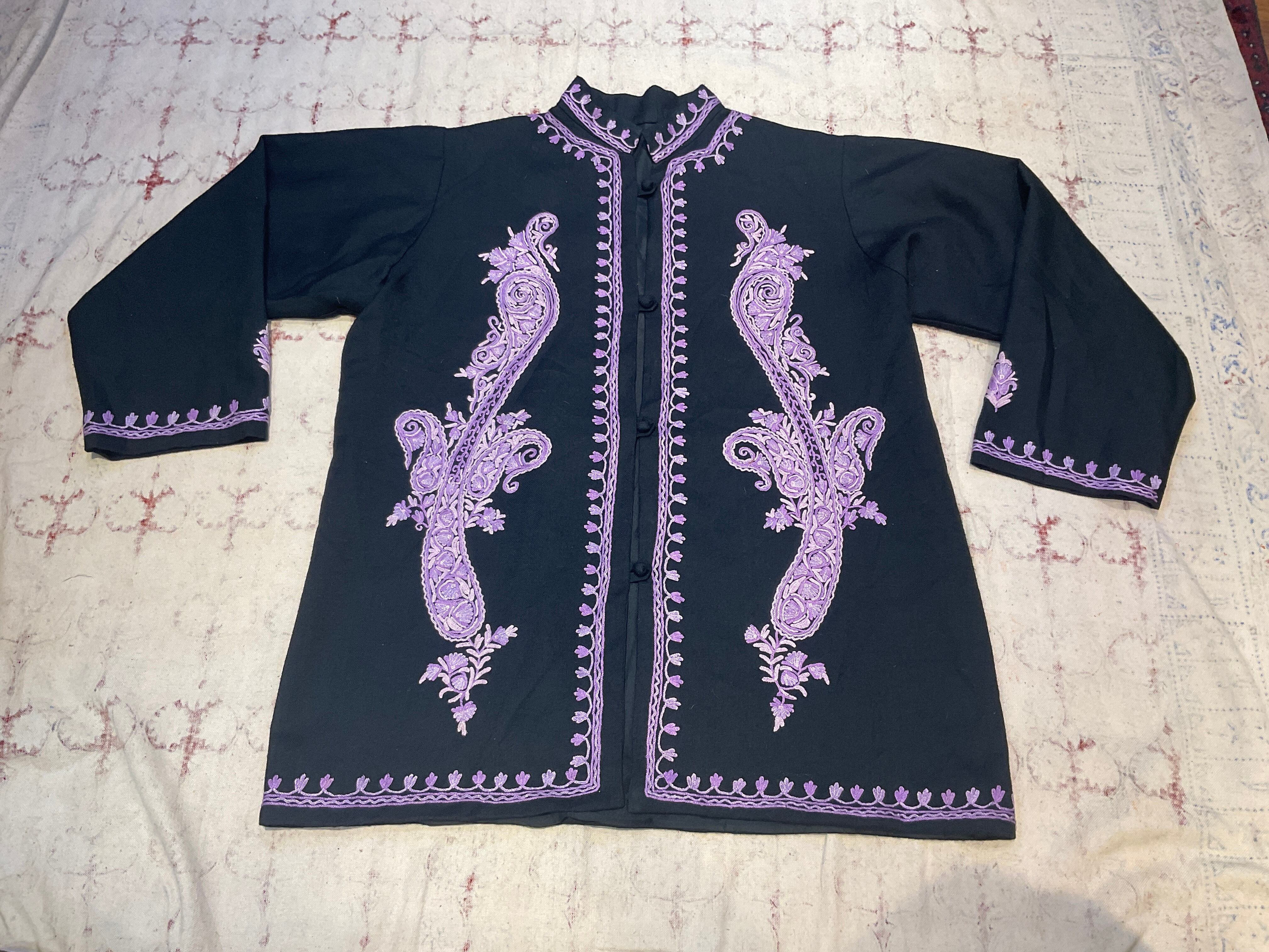カシミール手刺繍ジャケット カシミール手刺繍ジャケット