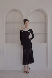 Asymmetrical long dress