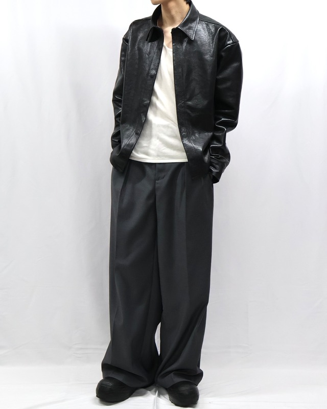 AWARE 25AW/MAG COWHIDE LEATHER BLOUSON
