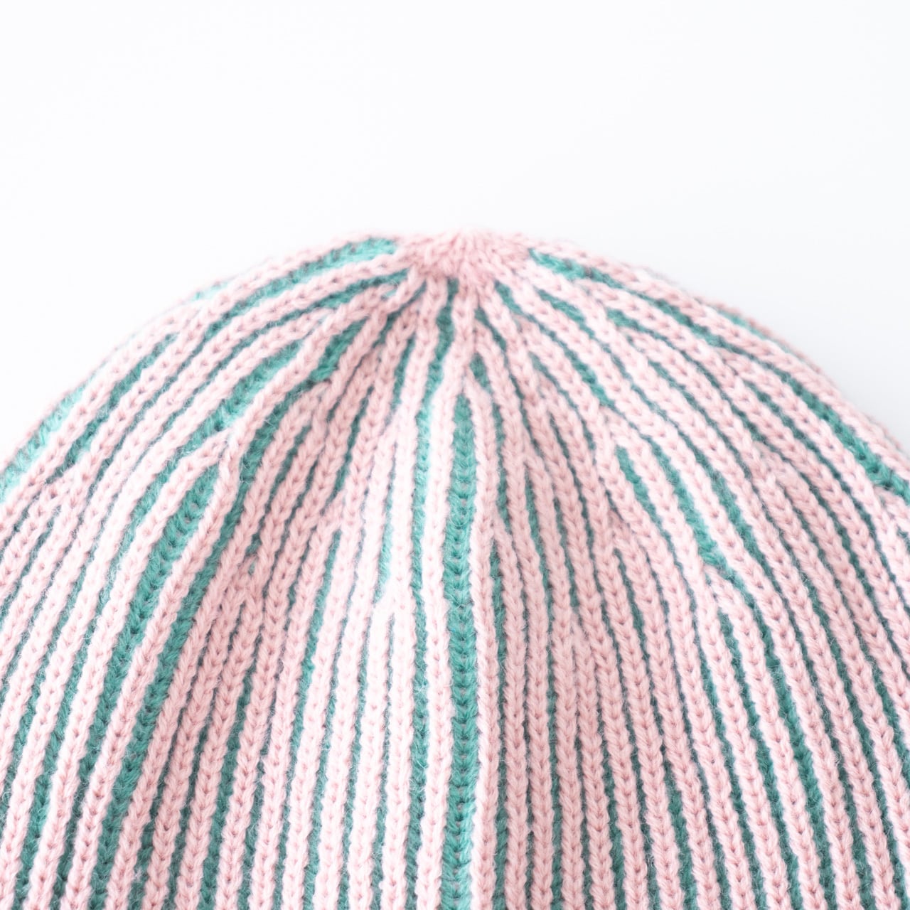 ニットキャップ【ストライプグリーン】52cm ブランド 子供 帽子 男の子