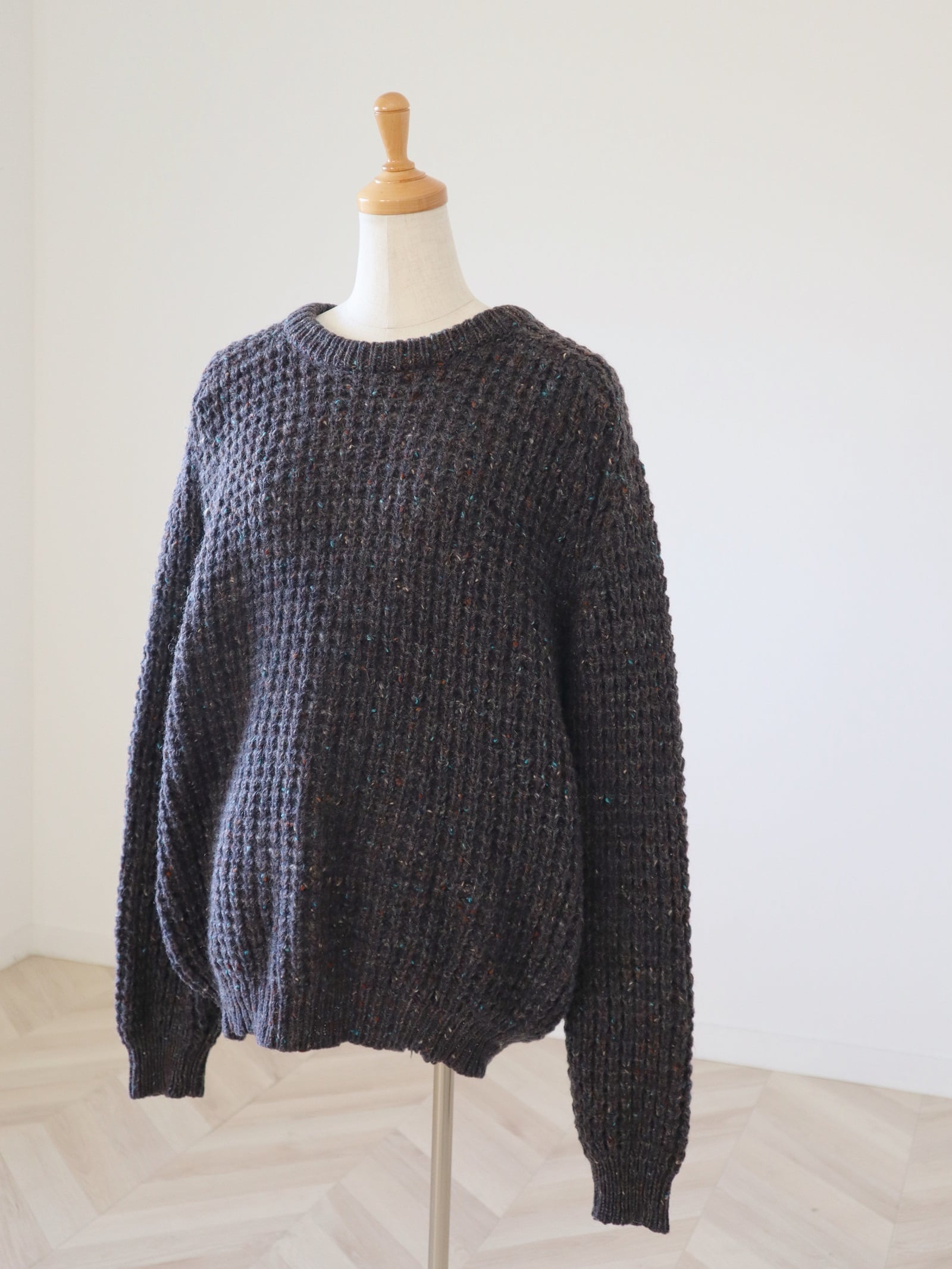 ●made in IRELAND color nep yarn sweater