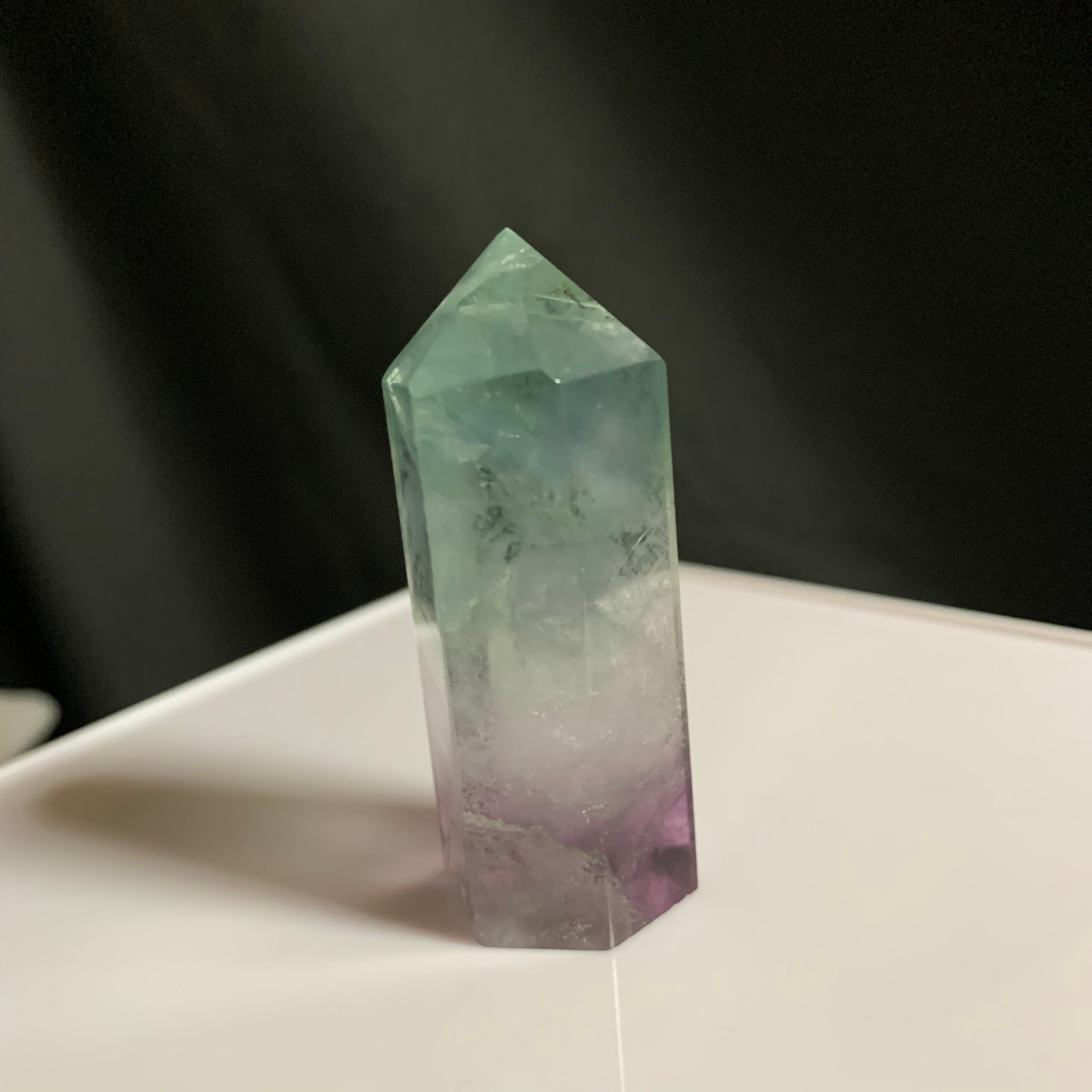 40透明度有り☆淡いフローライトポイント | Naturaltreasure