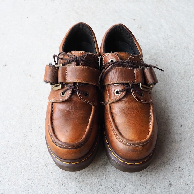 Dr Martens【ENGLAND】moc toe leather strap shoes UK7(US8)