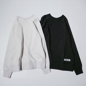 ( BLACK ) RAGLAN SLEEVE SWEATSHIRTS