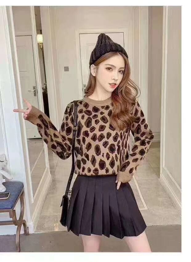 レオパードニット