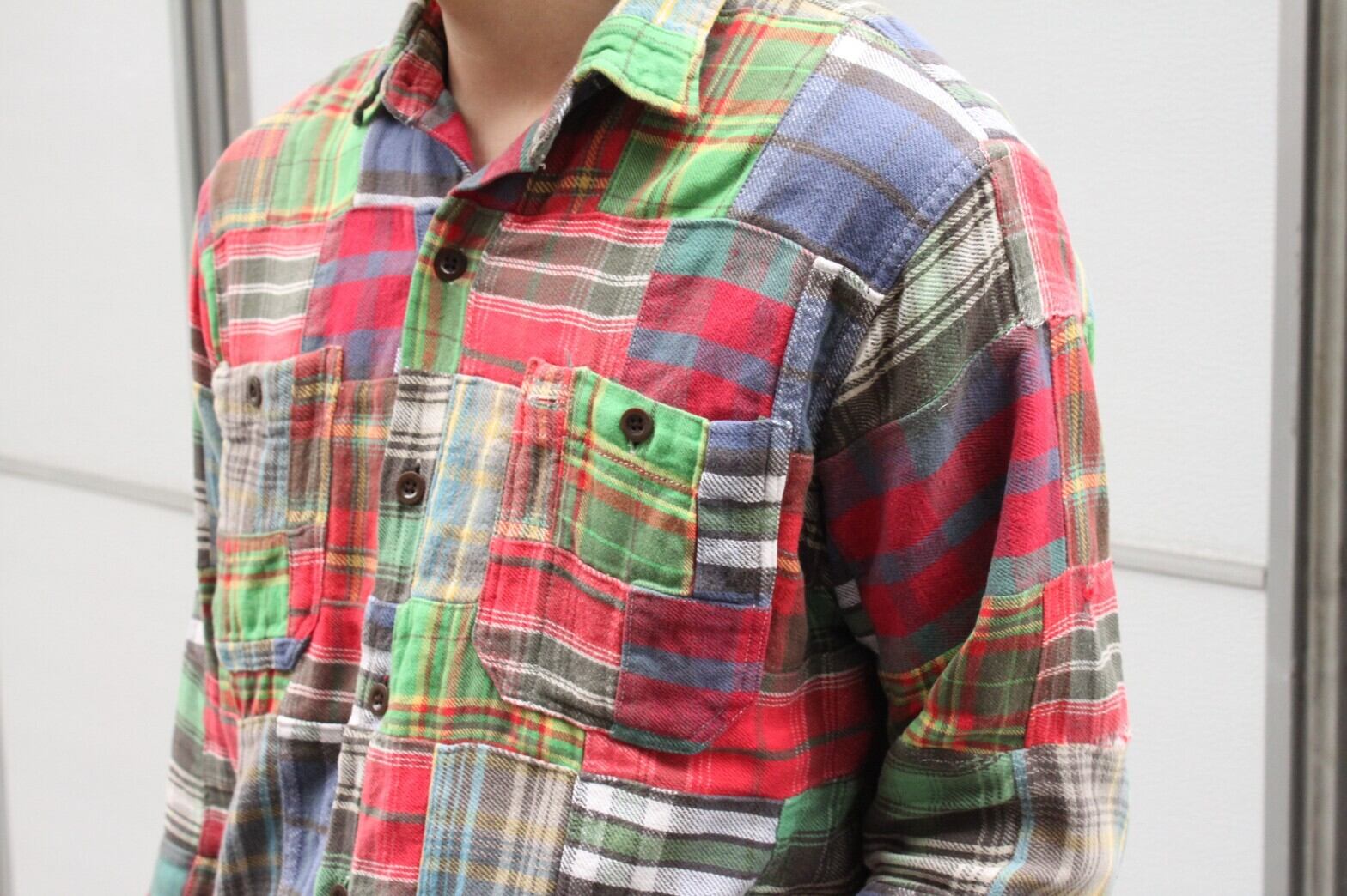 90s Ralph Lauren Patchwork Flannel Shirt