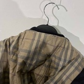 BURBERRY LONDON バーバリー ダウンライナー付き 裏チェック ナイロン ワークジャケット M/ブラック