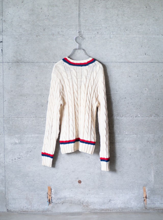 "JOHNNY LEWIS" 1980s Tilden knit