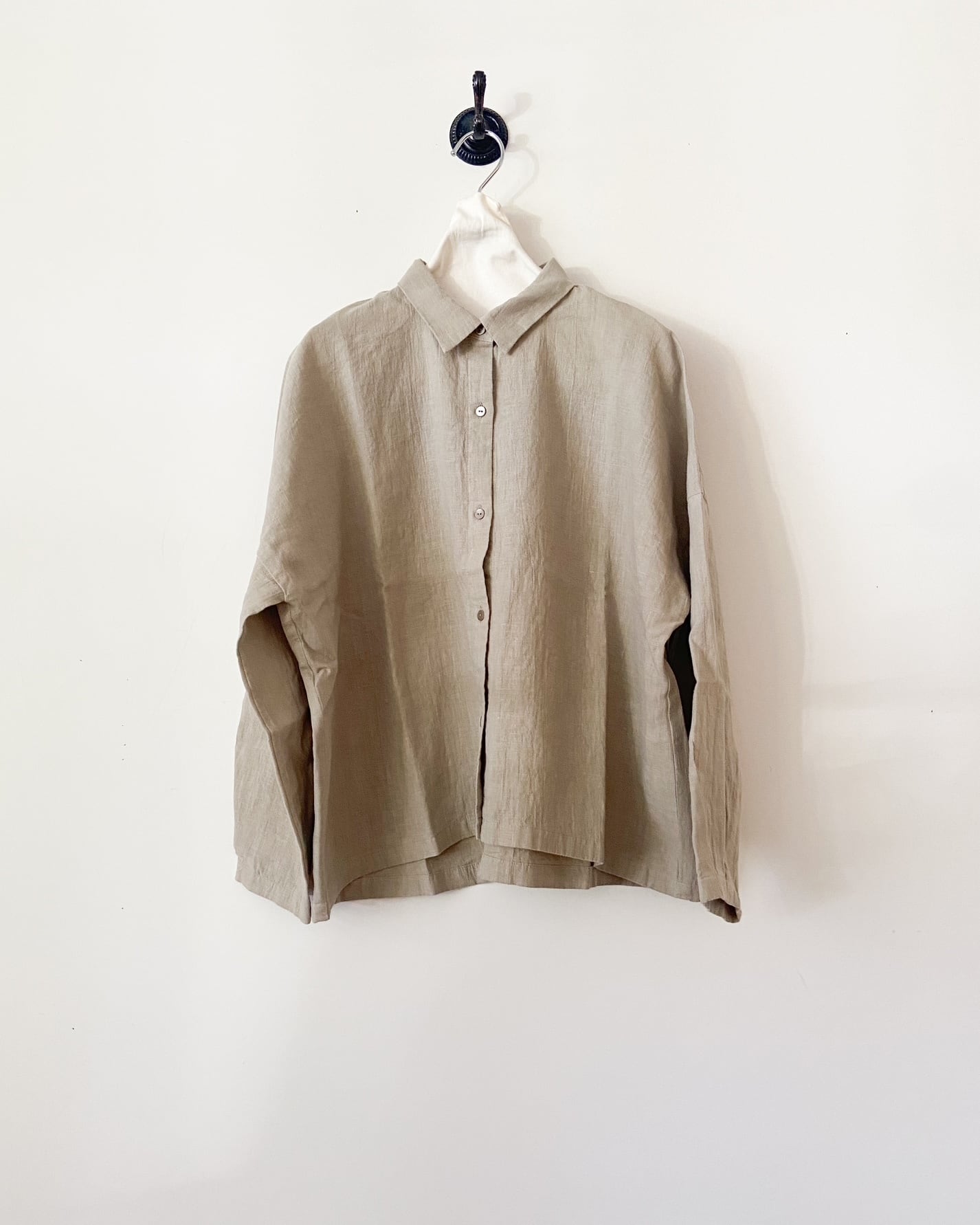 evam eva ウォーターリネンシャツ　water linen shirt