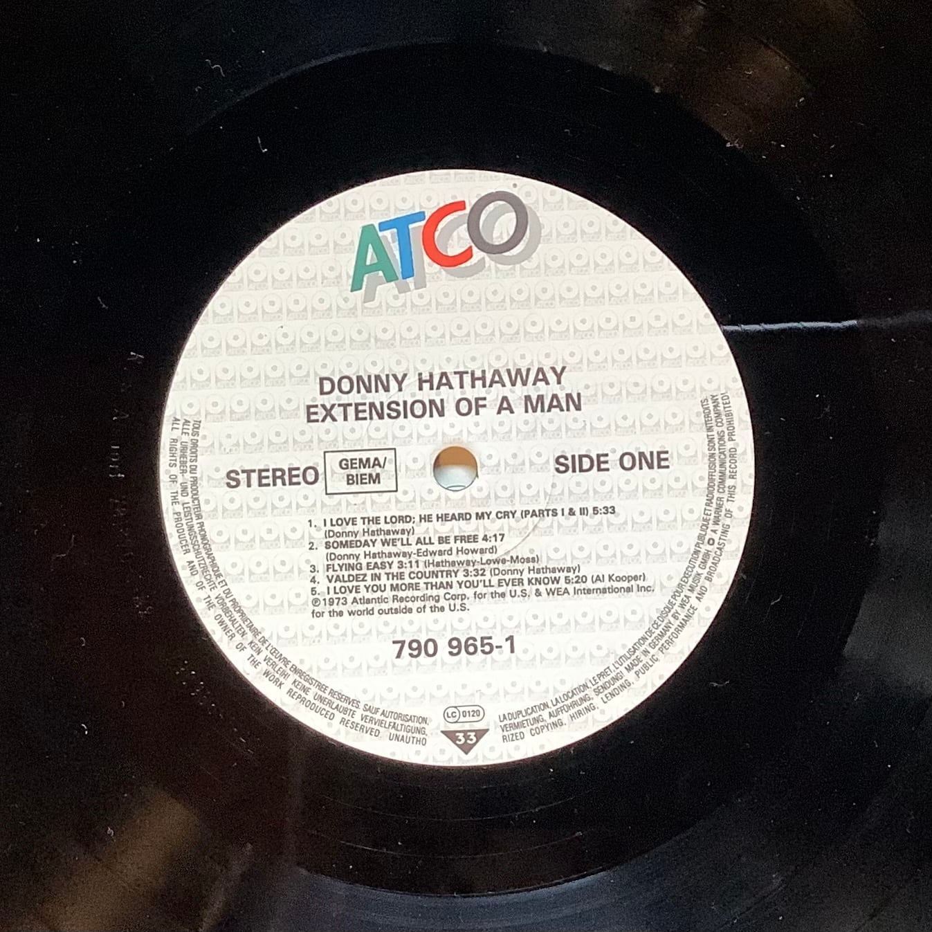 DONNY HATHAWAY / EXTENSION OF A MAN | Plastic Soul Records