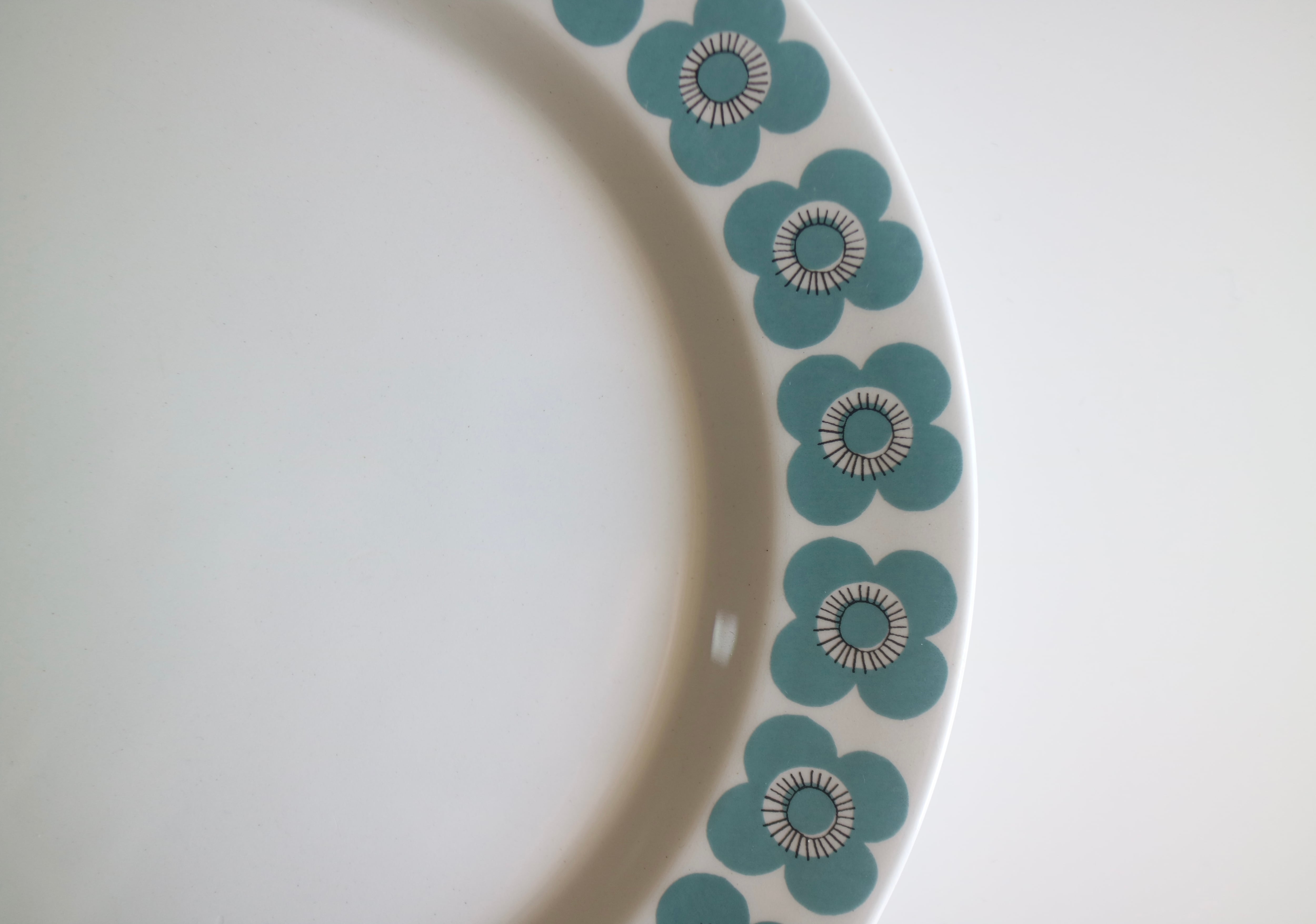 ARABIA アラビア / veera / プレート23cm 花柄 ブルー No.2457