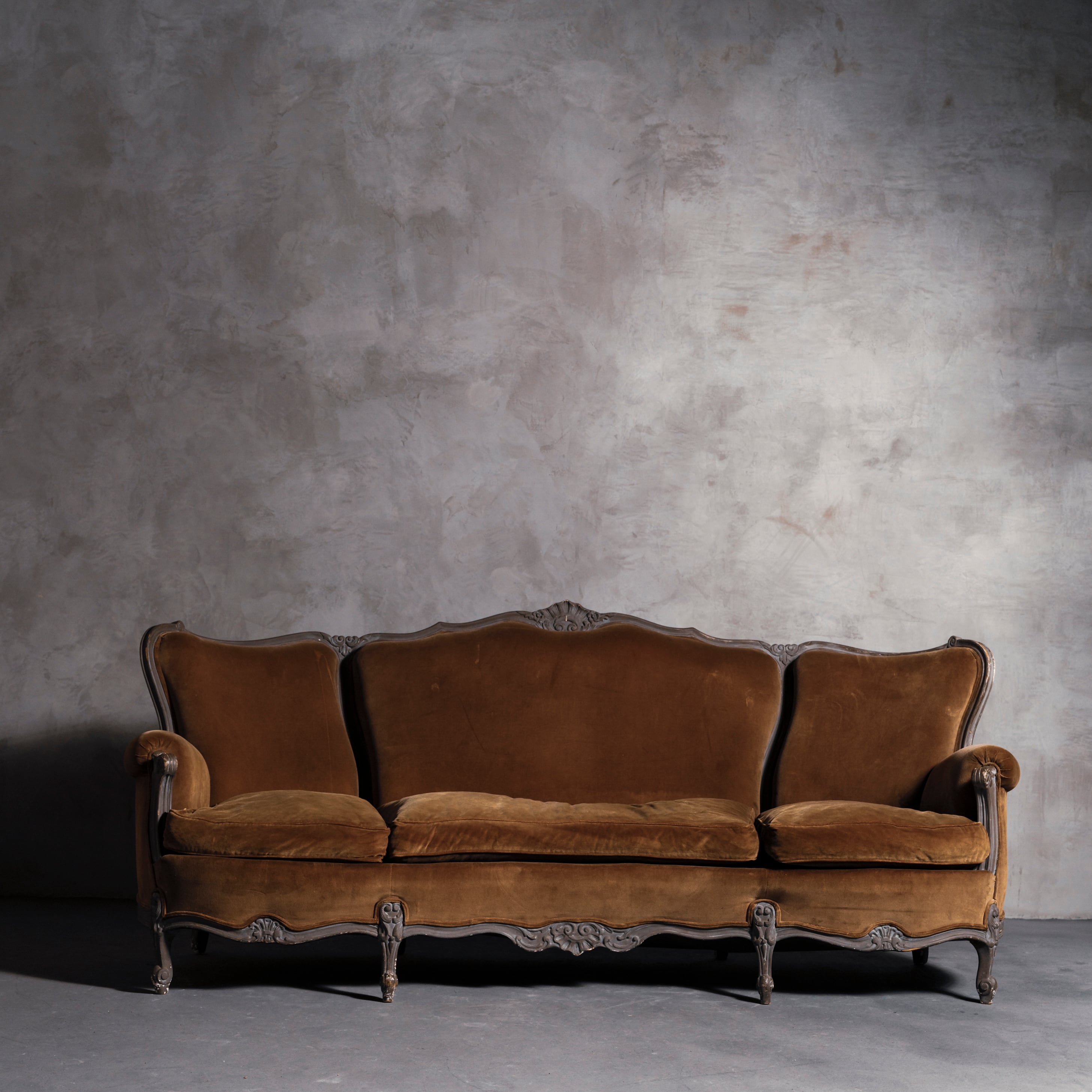 ソファ/3シーターソファー/アンティーク/ソファ/フランス家具/空間装飾/撮影アイテム/スタジオ/結婚式場/店舗什器