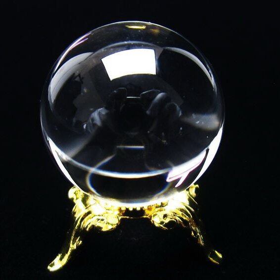 水晶 丸玉 ブラジル産 24mm 一点物 141-6414