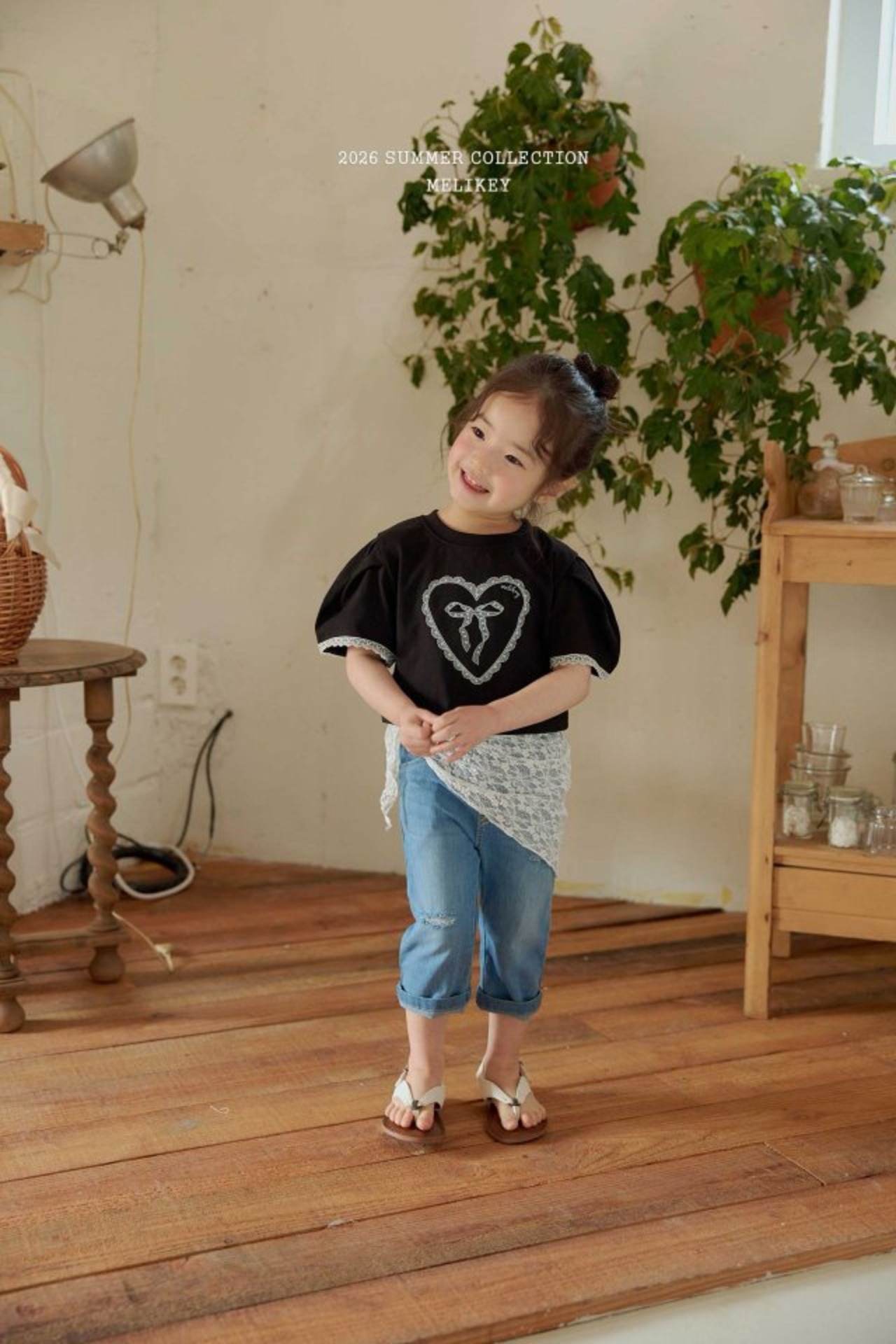 [MELIKEY] Capri Denim Pants / [미라이키] 카프리데님팬츠