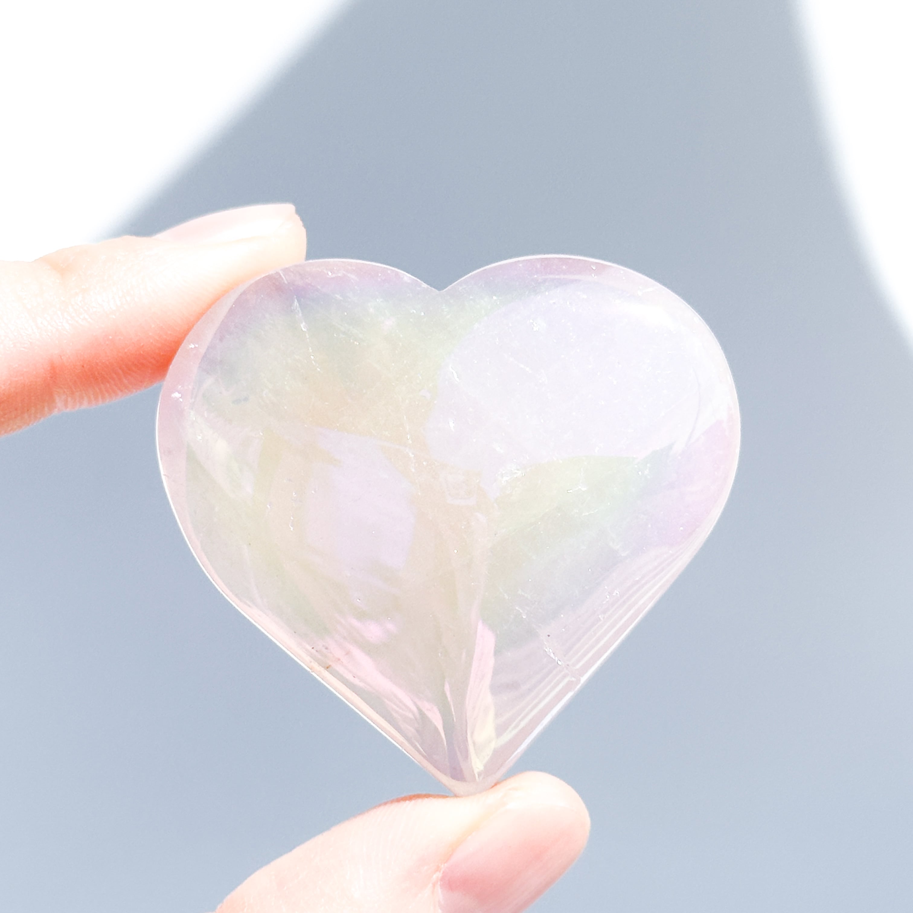 ♡エンジェルオーラローズクォーツ ハート83♡ Angel Aura Rose Quartz