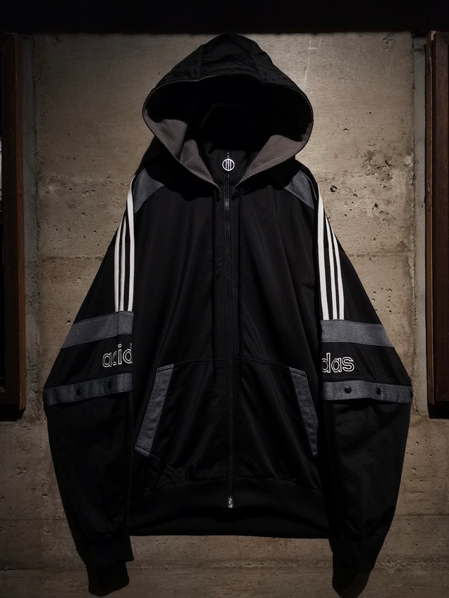【Caka】"adidas" 90's Hood & Sleeve Detachable Design Loose Track Jacket