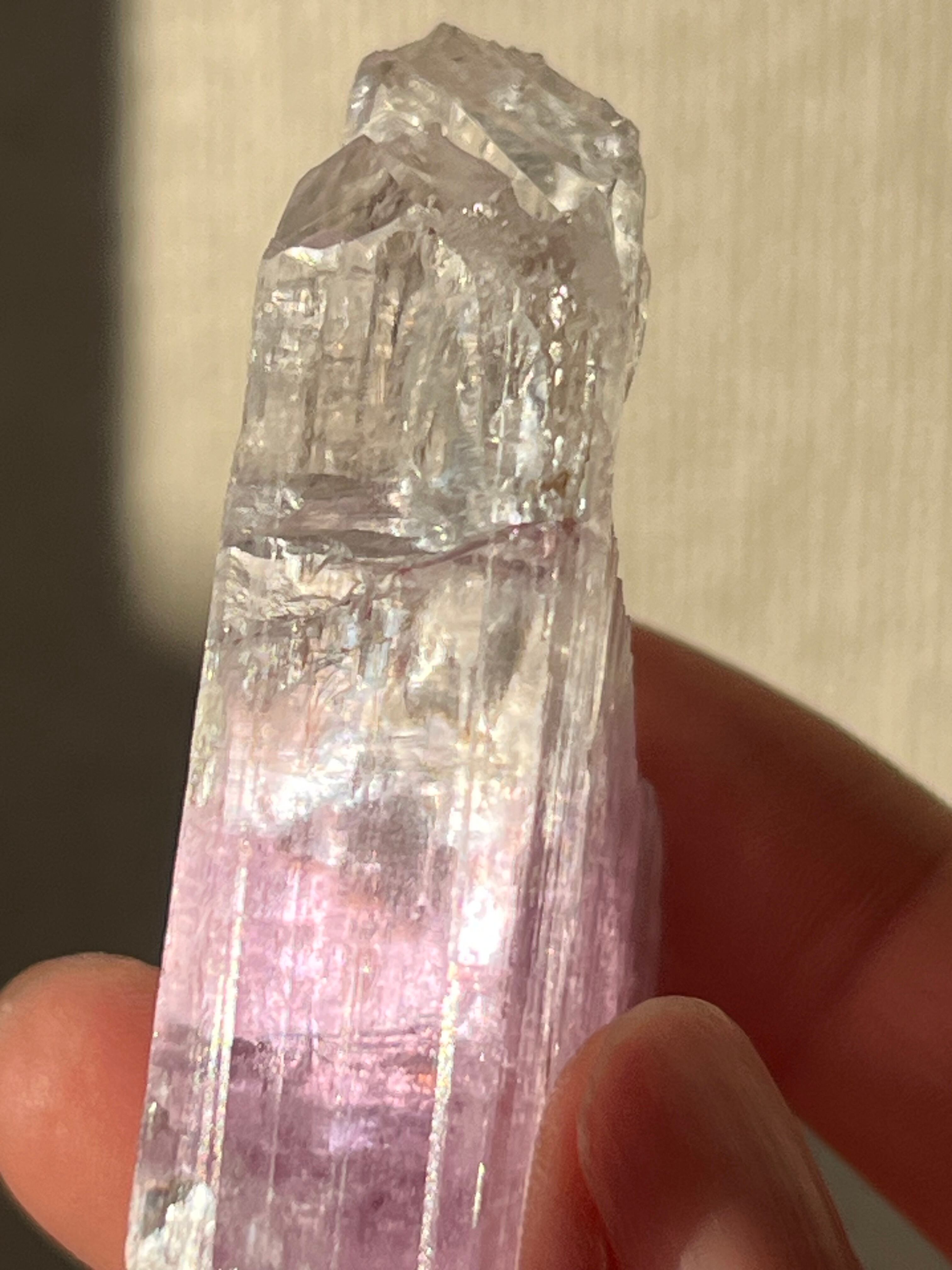 パワーストーン 天然石 クンツァイト 37g No.527