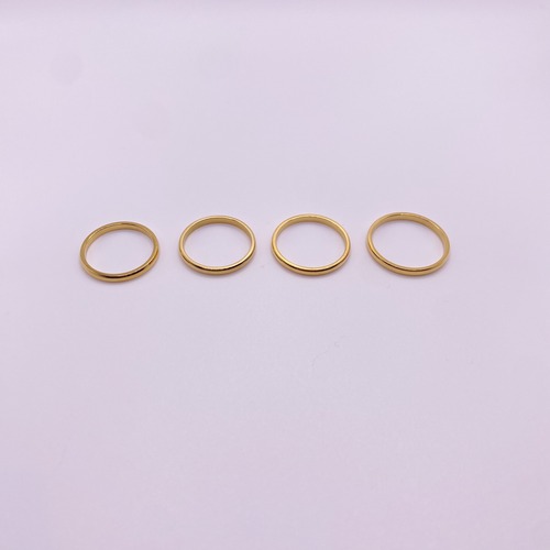 simple gold ring     サージカルステンレス316L