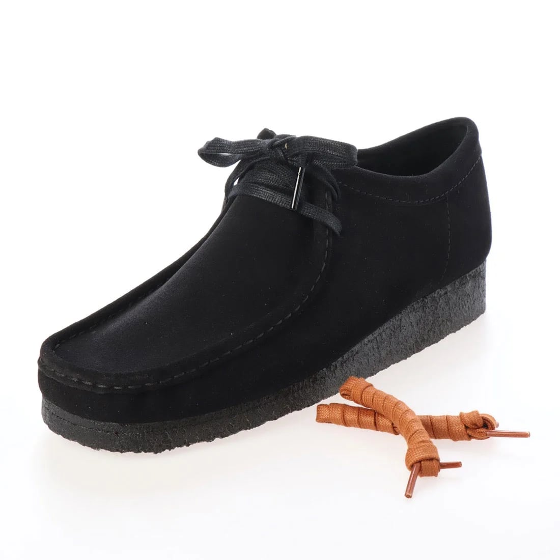 CLARKS (ｸﾗｰｸｽ) - WALLABEE. (ﾒﾝｽﾞ ﾜﾗﾋﾞｰ) Black Suede | thecompus