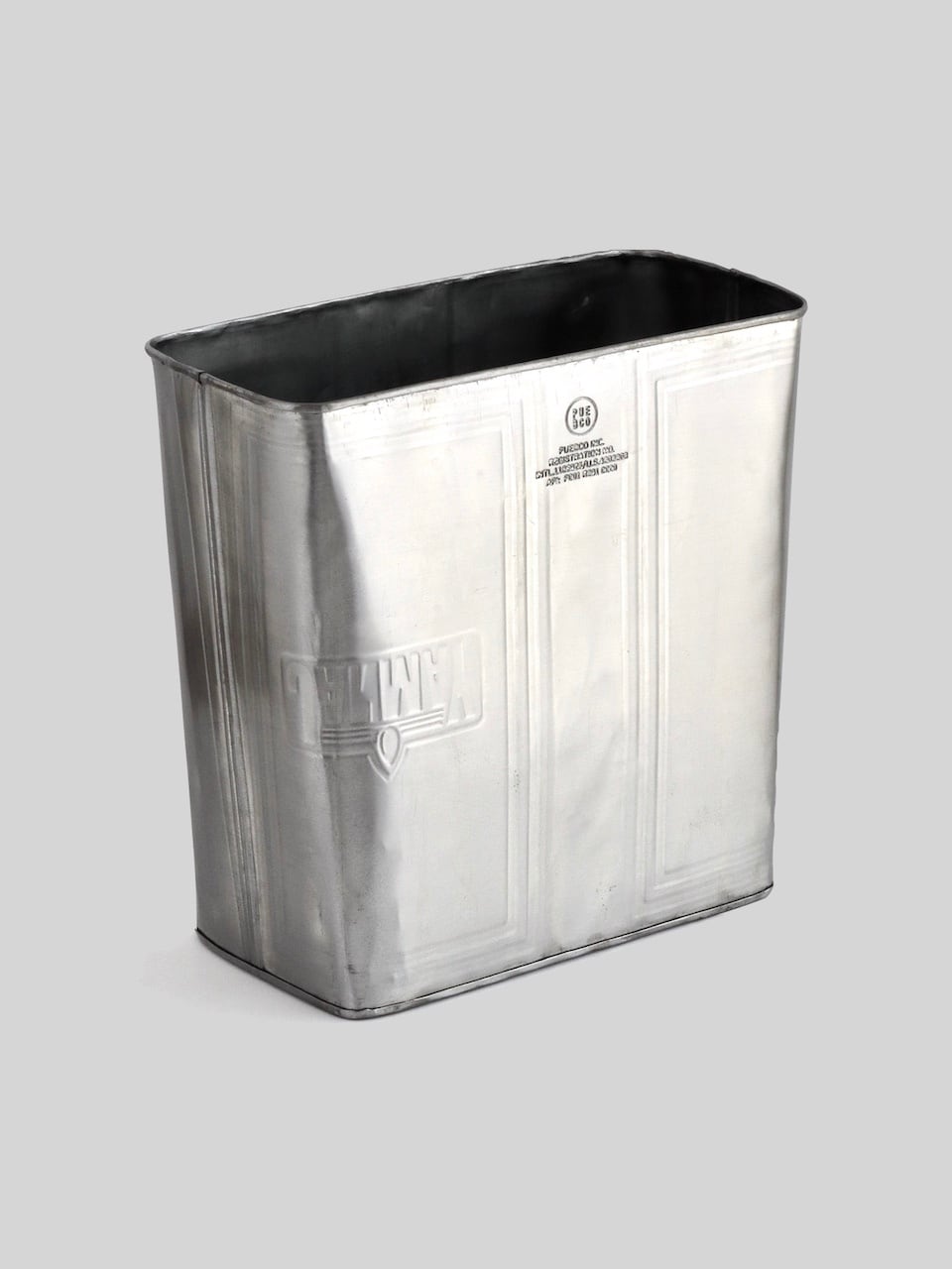 リサイクルスチール ゴミ箱 レクタングル｜Recycled Steel Trash Can