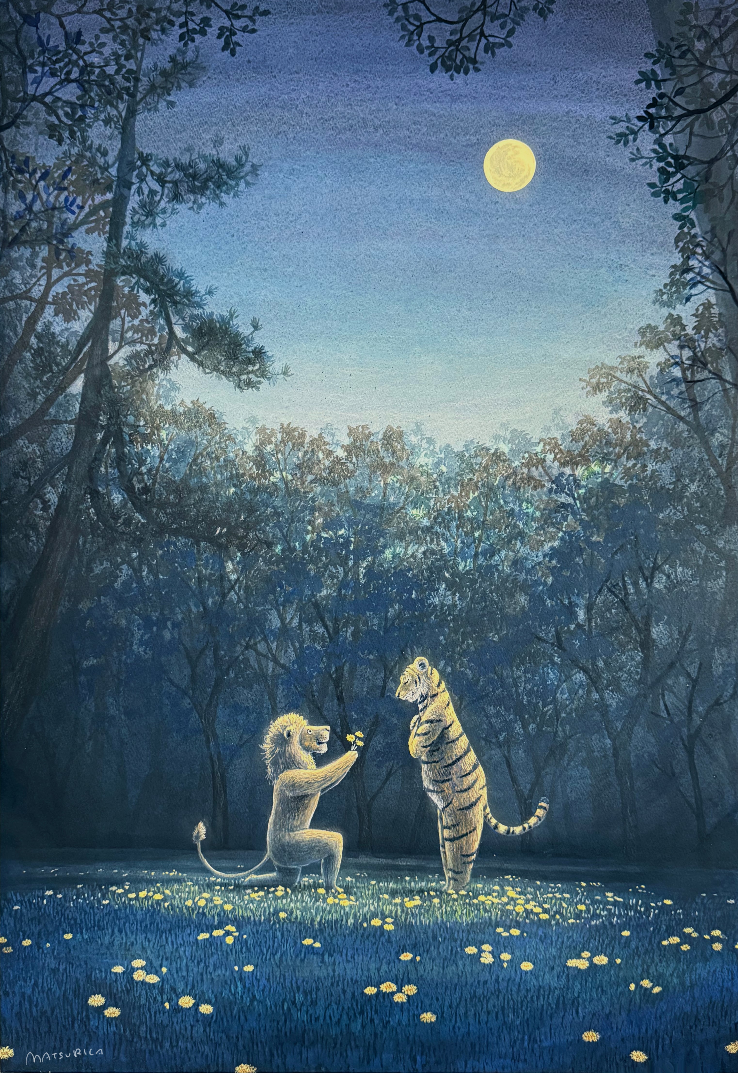 告白」アートポスターコレクション | MATSURICA オオカミの絵 online shop