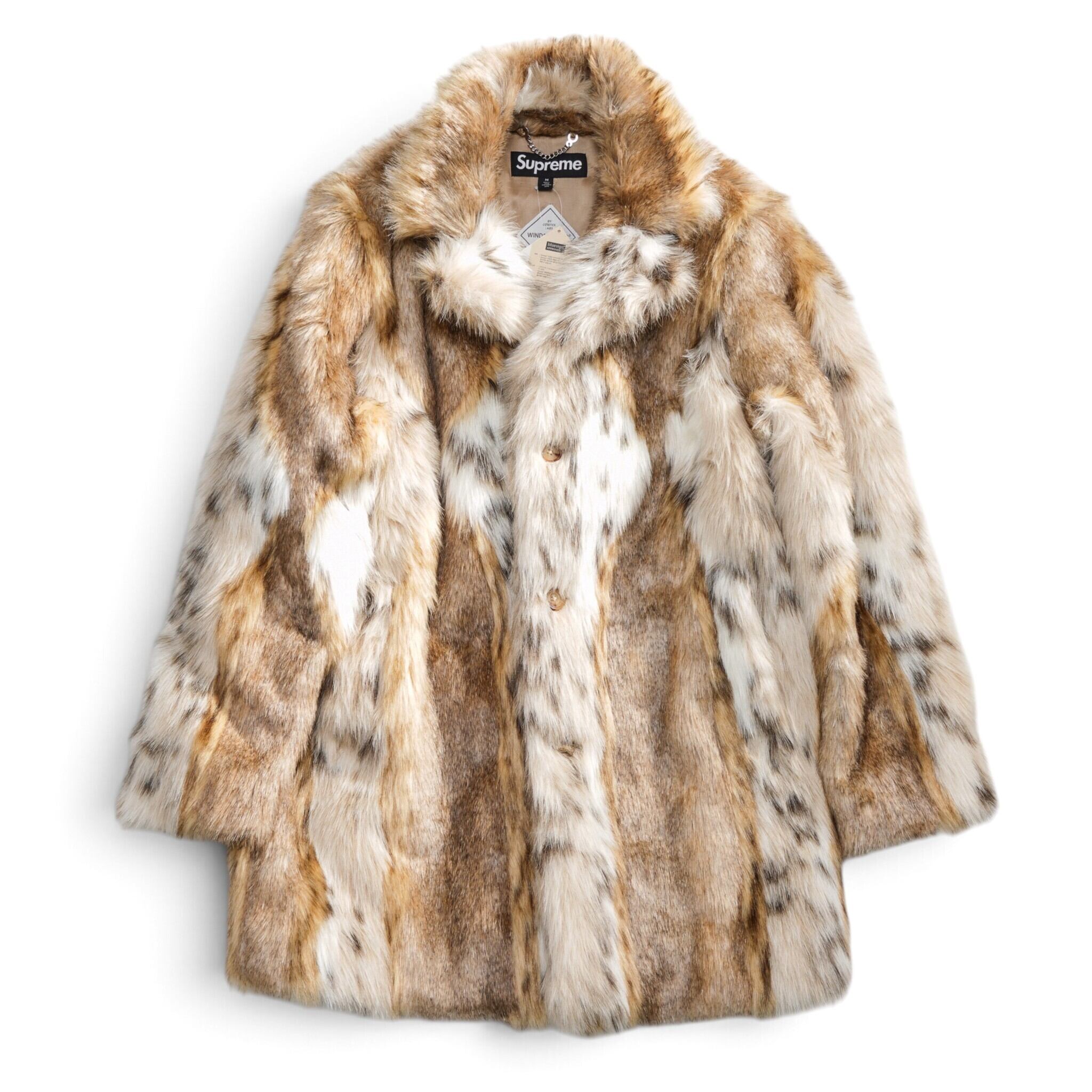 Supreme Lynx Faux Fur WINDSTOPPER Overcoat シュプリーム リンクスフェイクファー ウインドストッパーオーバーコート サイズM