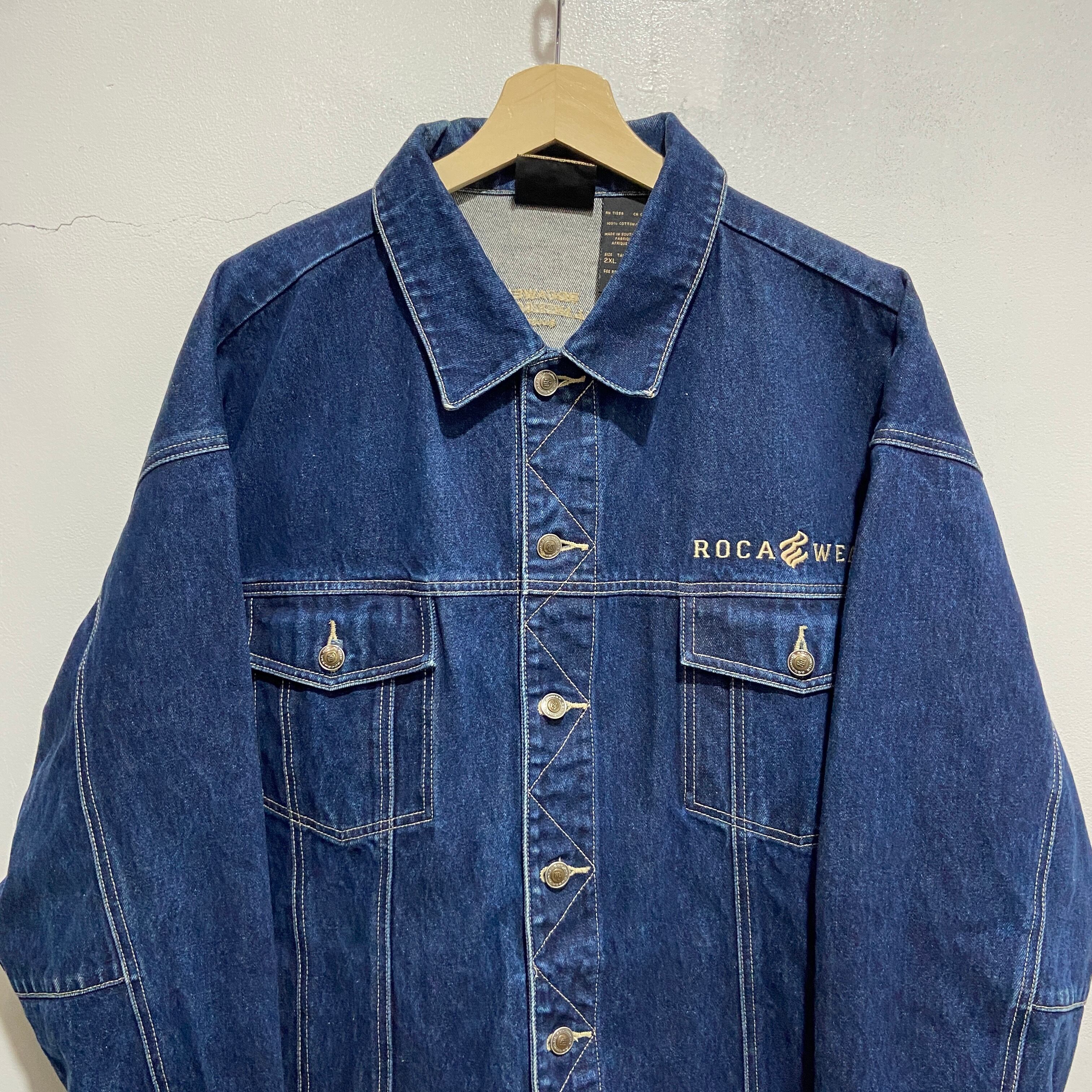 送料無料』Roca wear ロカウェア ビッグサイズ デニムジャケット XXL