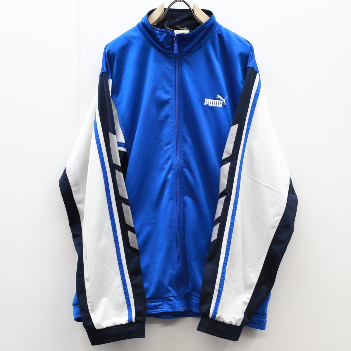 PUMA 90’s プーマ トラックジャケット XL ブラック 万国旗タグ 美品