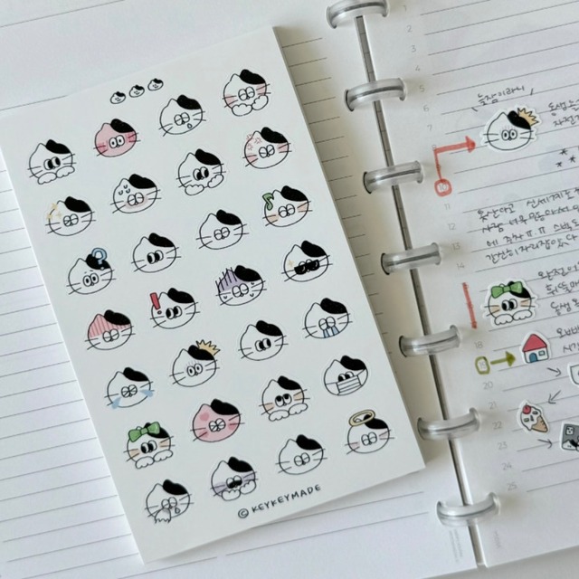 ★予約 KEYKEYMADE 〔sticker -FACE-〕