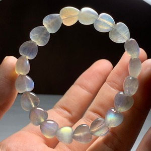 no9.シラーが美しい☆ハート・ラブラドライト ブレスレット