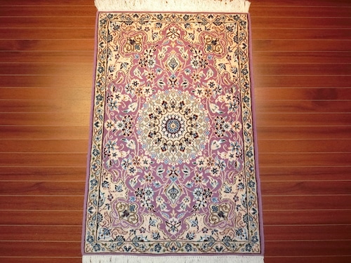 ペルシャ絨毯　手織り ナイン産　9LA【玄関サイズ】31